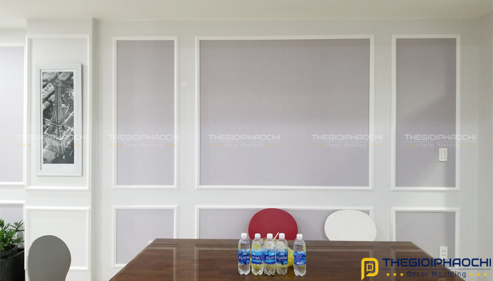 Trang Trí Phào Chỉ Tường Trơn Biệt Thự Phố Nhẹ Nhàng, Cuốn Hút
